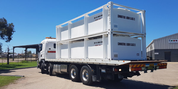 Unity BLOC fuel storage tanks